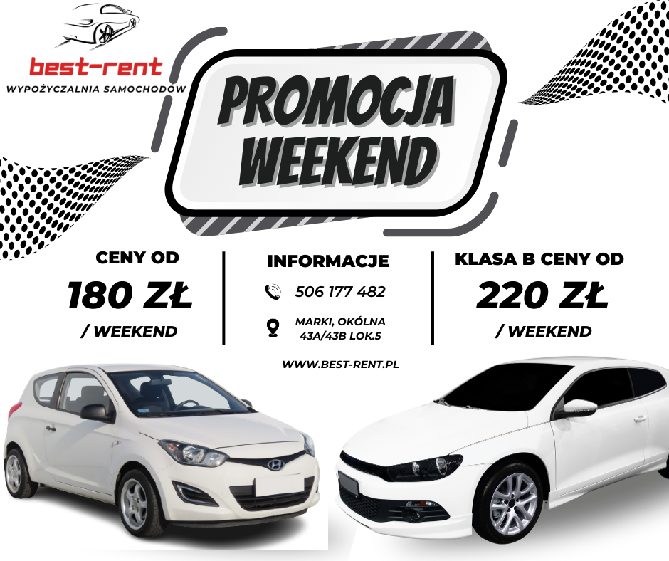 PROMOCJA WEEKENDOWA na wynajem samochodu